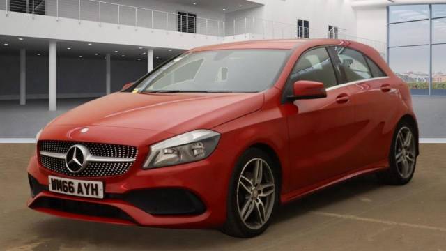 Mercedes-Benz A Class 1.5 A180d AMG Line (Executive) Euro 6 (s/s) 5dr Hatchback Diesel Red