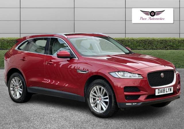 Jaguar F-Pace 2.0 D180 Portfolio Auto AWD Euro 6 (s/s) 5dr SUV Diesel Red