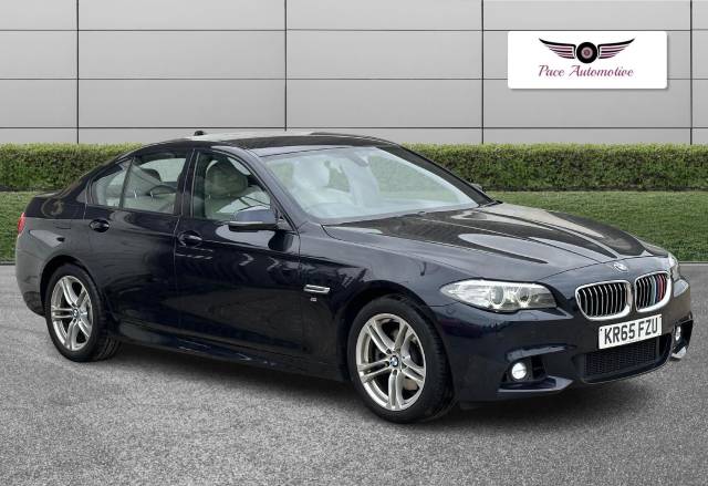 BMW 5 Series 2.0 520d M Sport Auto Euro 6 (s/s) 4dr Saloon Diesel Black