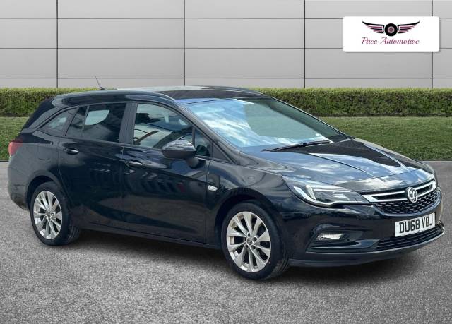 Vauxhall Astra 1.0i Turbo ecoTEC Tech Line Nav Sports Tourer Euro 6 (s/s) 5dr Estate Petrol Black